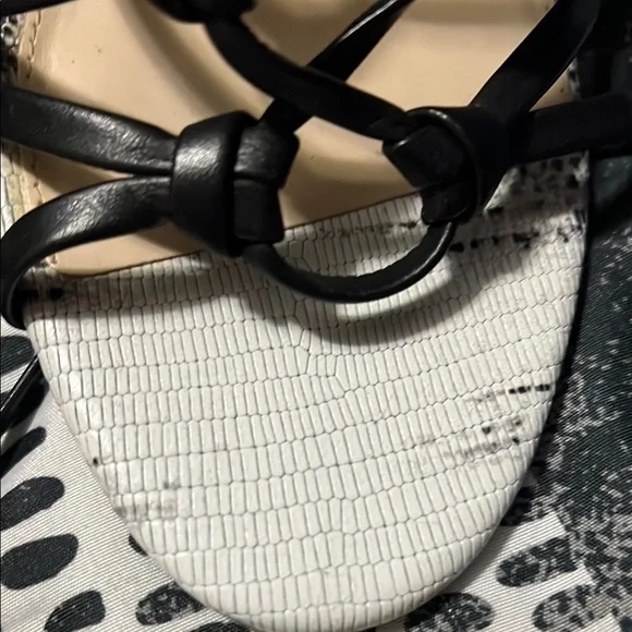 Vince Camuto Black Lace-Up Sandals - Picture 2 of 7